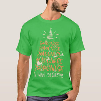 Bolognese Christmas Dog breed Christmasree boy T-Shirt