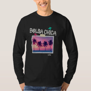 Bolsa Chica California Retro Surfer Vintage Beach T-Shirt
