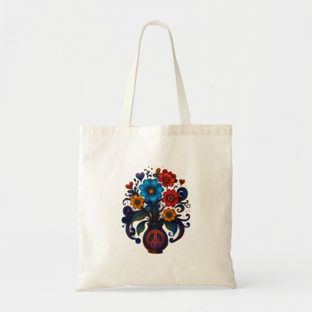 bolsas flores tote bag (Front)