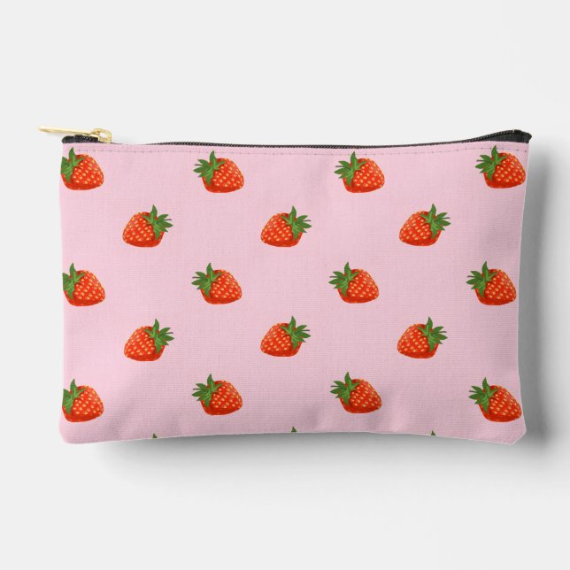 Bolsito Accesorio Pequeño Strawberries Accessory Pouch (Front)