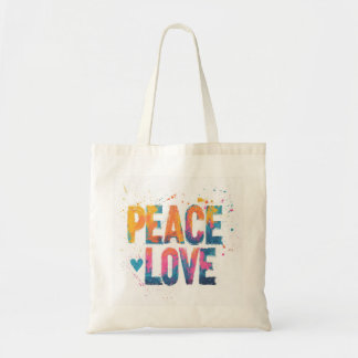 Bolso Peace and Love Tote Bag