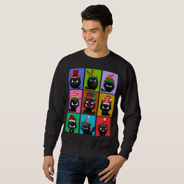 Bolt The Cat Christmas Men's sweatshirt (Front Full)