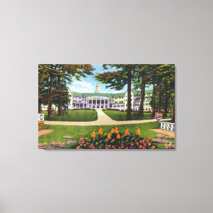 Bolton Landing Exterior View of Sagamore Hotel Canvas Print