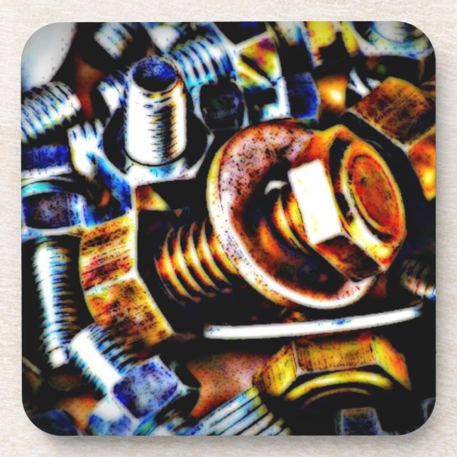 Bolts Pop Art Coaster (Front)