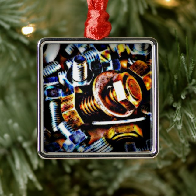 Bolts Pop Art Metal Tree Decoration (Tree)