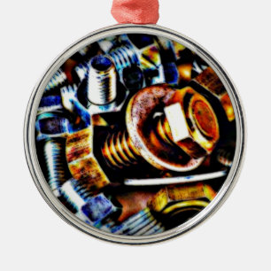 Bolts Pop Art Metal Tree Decoration