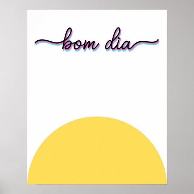 Bom Dia Good Morning Art Print (Front)
