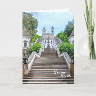 Bom Jesus Braga Sanctuary photo, with prayer Note Card