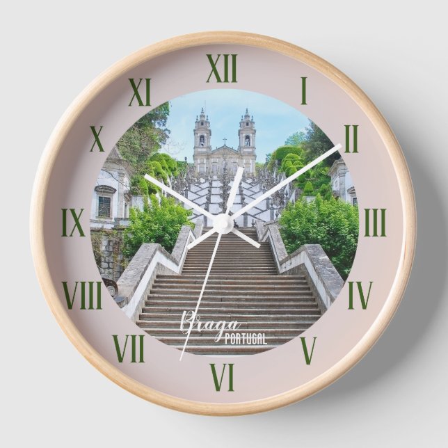 Bom Jesus de Braga Catholic Sanctuary, Portugal Clock (Front)