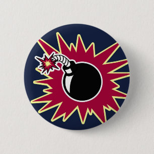 Bomb 6 Cm Round Badge