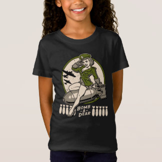 Bomb-A-Dear Bomber Nose Art Pinup T-Shirt