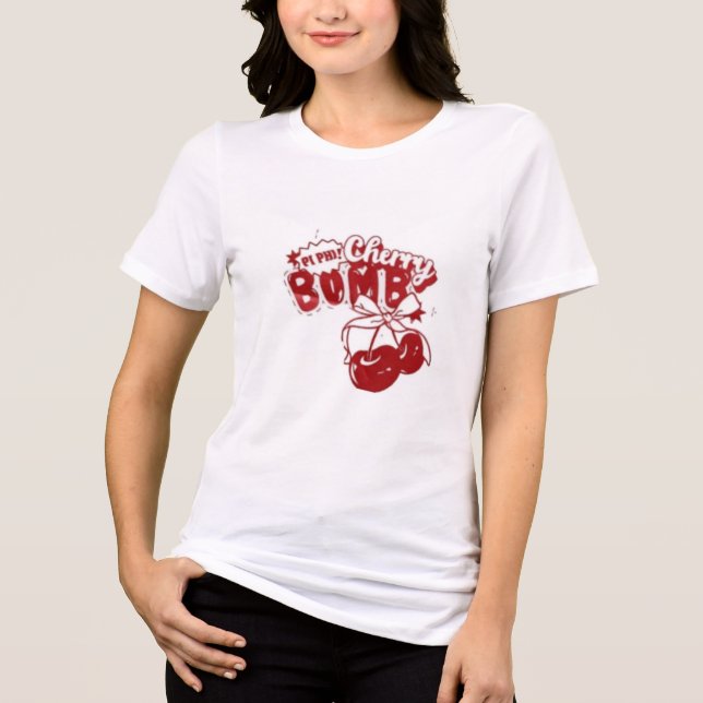 Bomb cherry Tri-Blend shirt (Front)