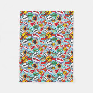 Bomb Comic Pattern Fleece Blanket