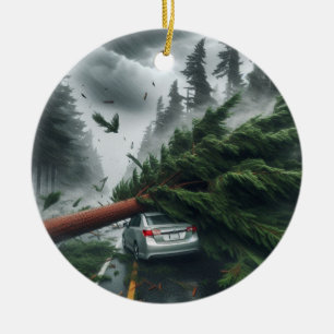 Bomb Cyclone Car 2 Ceramic Tree Decoration