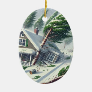 Bomb Cyclone House 4 Ceramic Tree Decoration