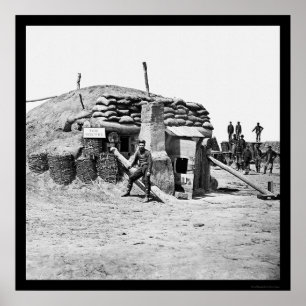 Bomb-proof Quarters of Fort Hell 1865 Poster