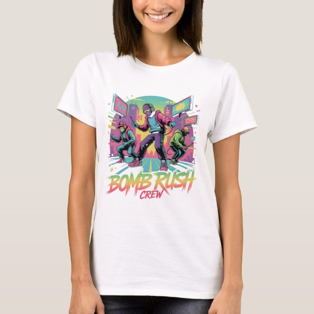 Bomb Rush Cyberfunk – Neon Street Rebellion T-Shirt (Front)
