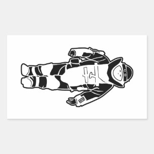 Bomb Suit Rectangular Sticker