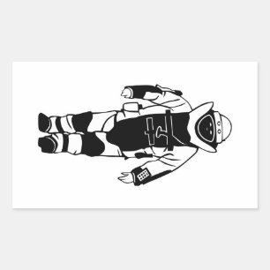 Bomb Suit Rectangular Sticker