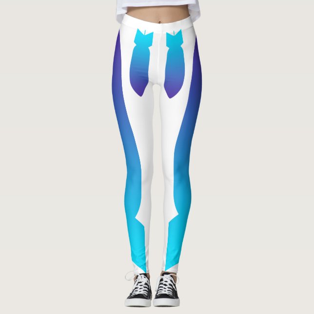 Bomb White Leggings (Front)