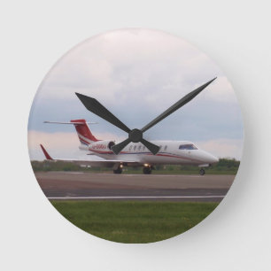 Bombardier Lear Jet 45XR Round Clock