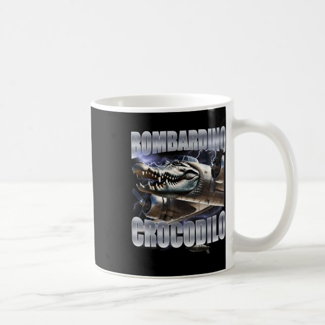 Bombardiro Crocodilo - Italian Brainrot Meme  Coffee Mug (Right)