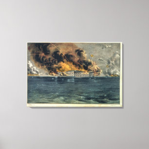 Bombardment of Fort Sumter Canvas Print