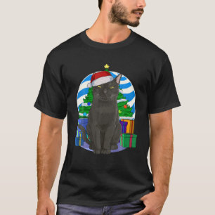 Bombay Cat Cute Santa Christmas Tree Decor Gift T-Shirt