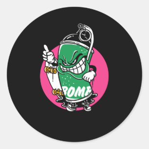 Bomber Classic Round Sticker
