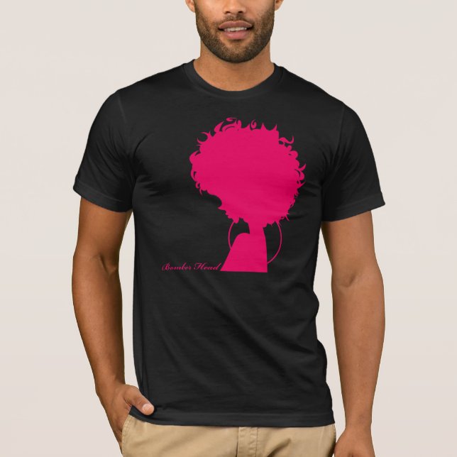 Bomber Head pink T-Shirt (Front)
