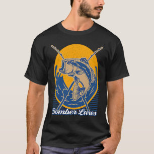 Bomber Lures Hunting Hobby Hunter Pastime Fishing T-Shirt