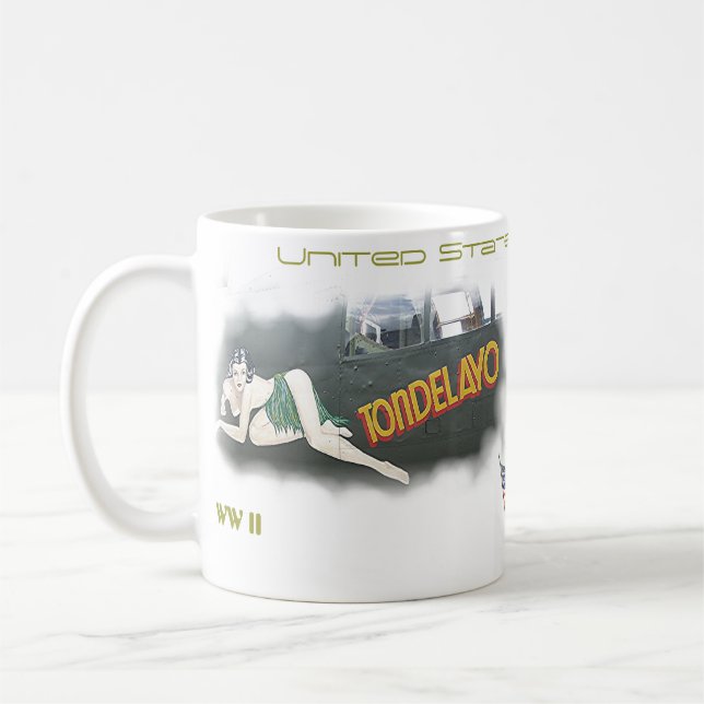 Bomber Nose Art -WW II Coffee Mug (Left)