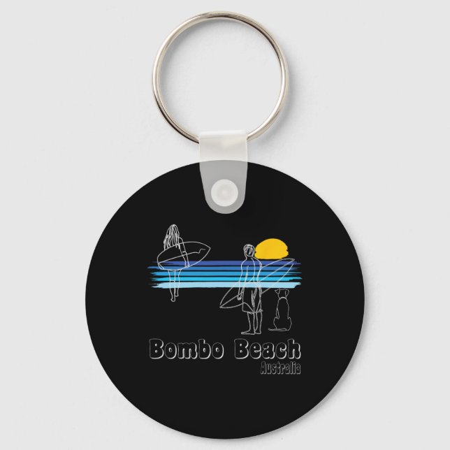 Bombo Beach Australia, Surfing Beach Surf Guy With Key Ring (Front)