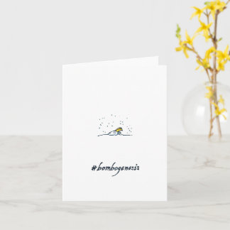 "Bombogenesis," blank greeting card
