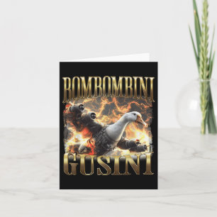 Bombombini Gusini Funny Italian Brainrot Meme Boot Card