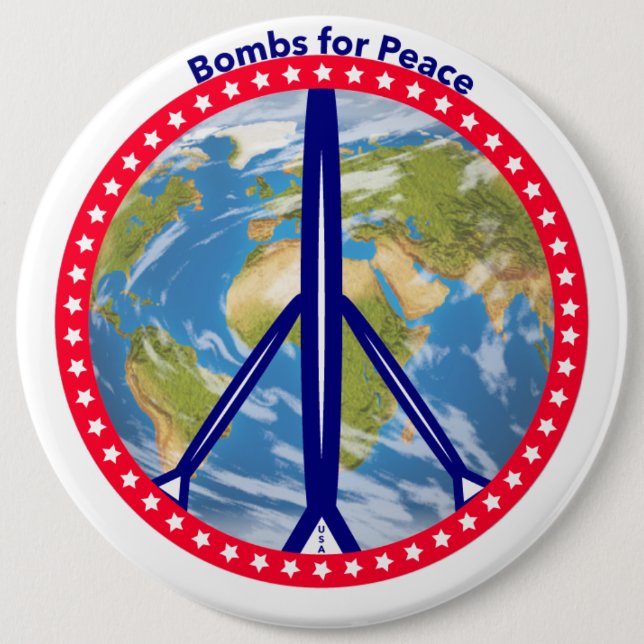 Bombs for Peace Button (Front)