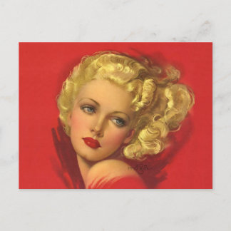 BOMBSHELL BAD GIRLS Retro Pin-Ups Postcard