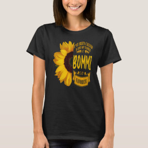 Bommi Mother's Day Grandparents Day Big Sunflower T-Shirt