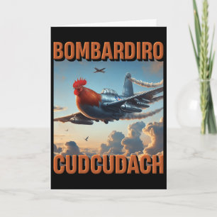 Bomrdiro Cudcudach Italian Brainrot Plane Rooster Card