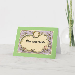 Bon anniversaire (Happy Birthday) Greeting Card