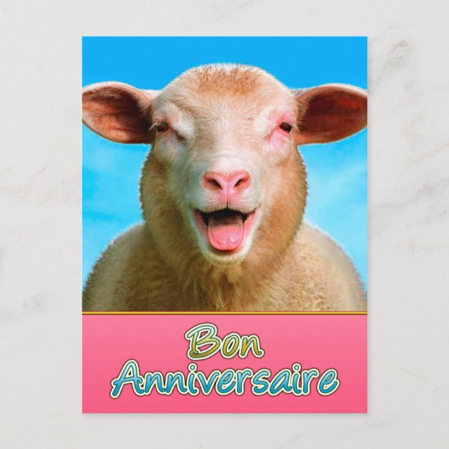 Bon anniversaire postcard (Front)