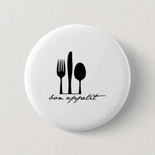 Bon Appetit 6 Cm Round Badge (Front)