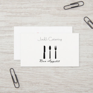 Bon Appetit and Silverware Business Card