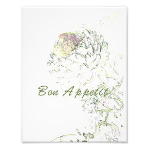 Bon appétit Artichoke Photo Print
