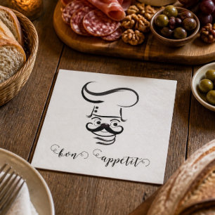 Bon Appetit Chef Paper Napkin