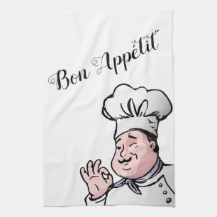 Bon Appétit Chef Tea Towel