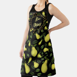Bon Appétit con Peras Apron