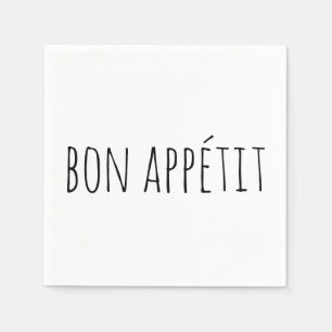 Bon Appétit French Enjoy Party Napkin
