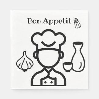 Bon appetit lunch napkins