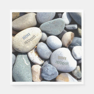 Bon Appetit Natural Colourful Stylish Pebble Stone Napkin